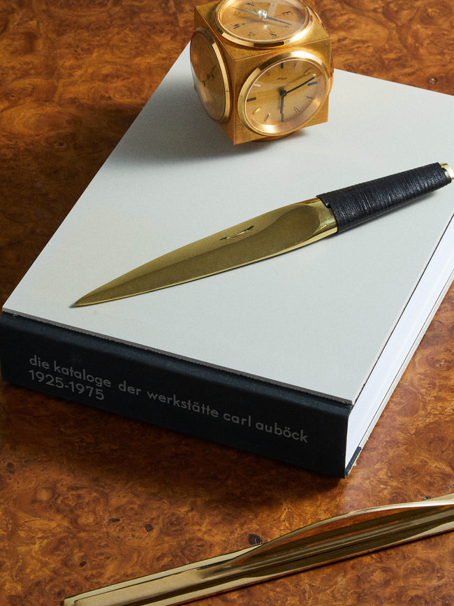 Carl Auböck - Brass and Leather Letter Opener - Gold - ABASK