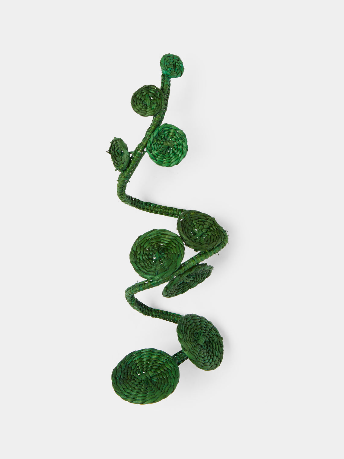 Artesanías del Atlántico - Ginger Handwoven Palm Napkin Rings (Set of 4) - Green - ABASK - 