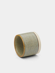 Mervyn Gers Ceramics - Hand-Glazed Ceramic Napkin Rings (Set of 6) - Beige - ABASK - 
