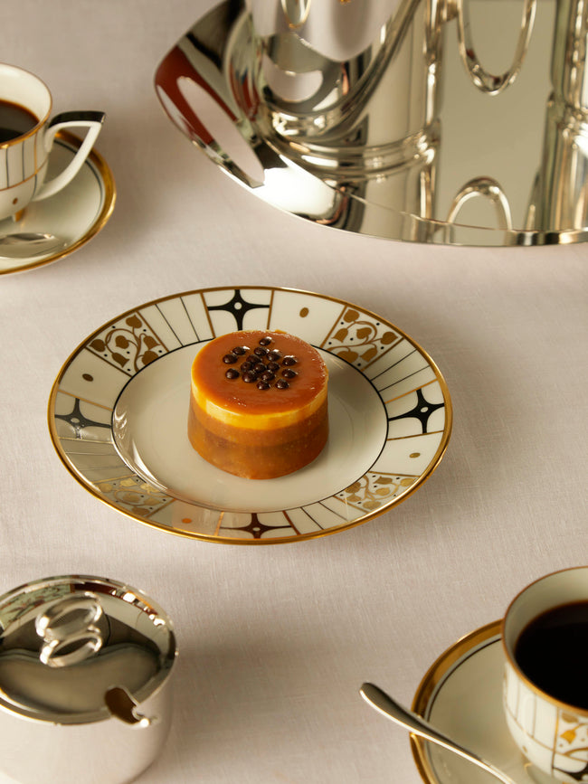 Augarten - Déco Vienne Porcelain Hand-Painted Dessert Plate - ABASK