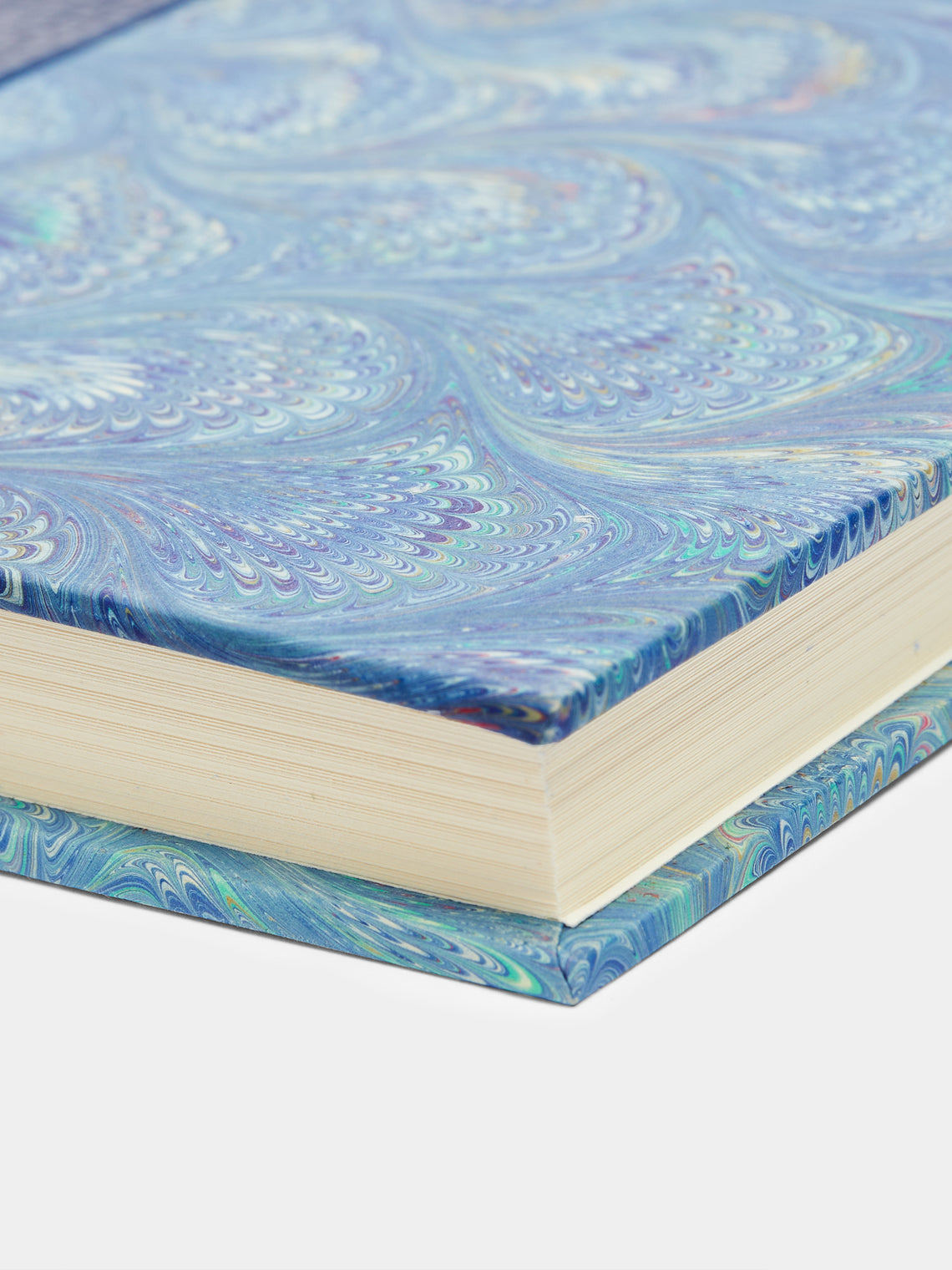 Hand-Marbled Leather Bound Notebook