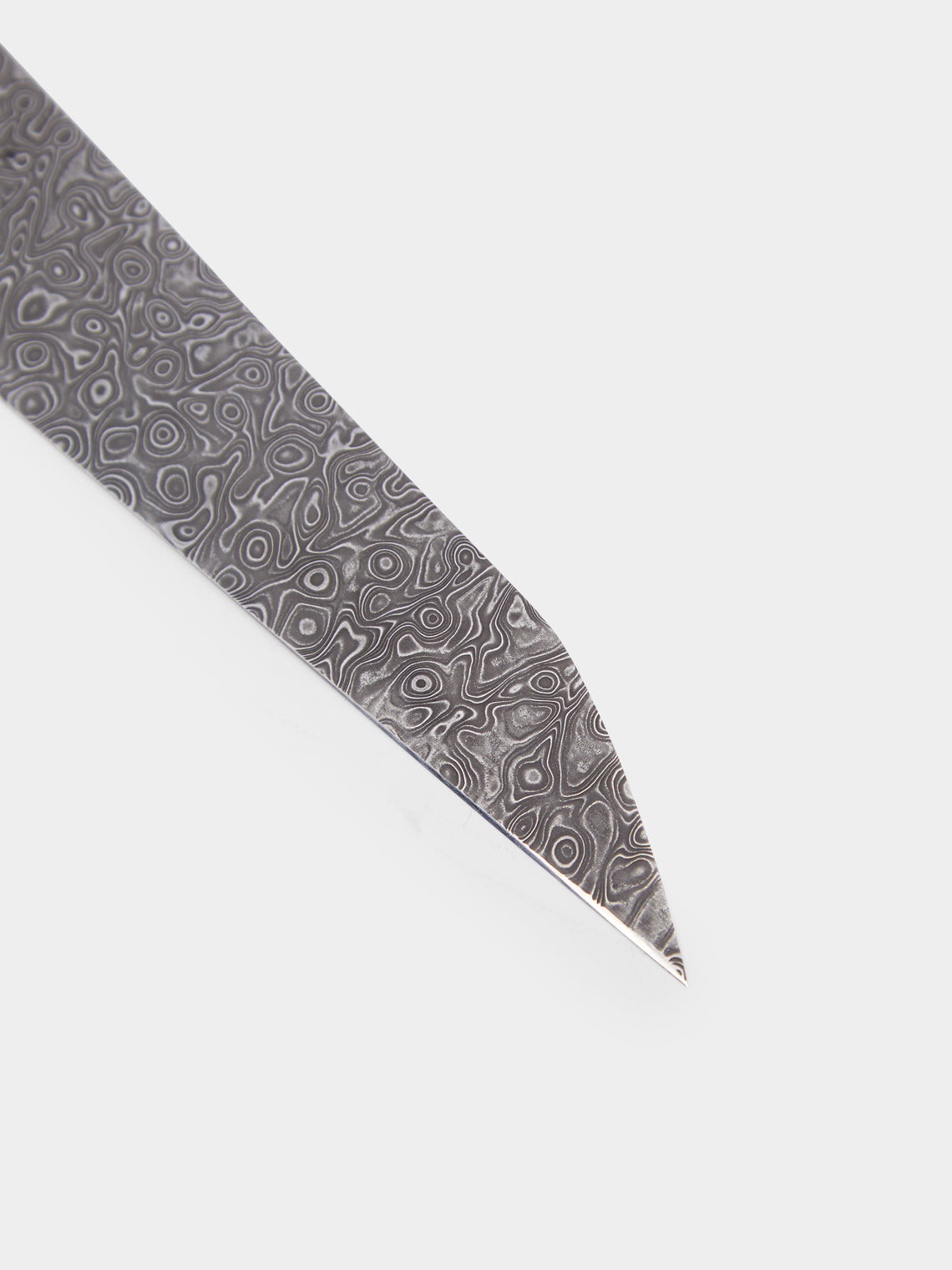 Bodman Blades - Hand-Forged Chestnut Burl and Damascus Steel K-Tipped Slicer -  - ABASK