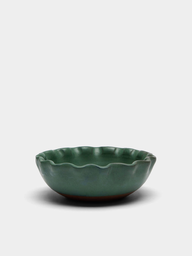 Perla Valtierra - Small Bowl (Set of 4) - Green - ABASK - 
