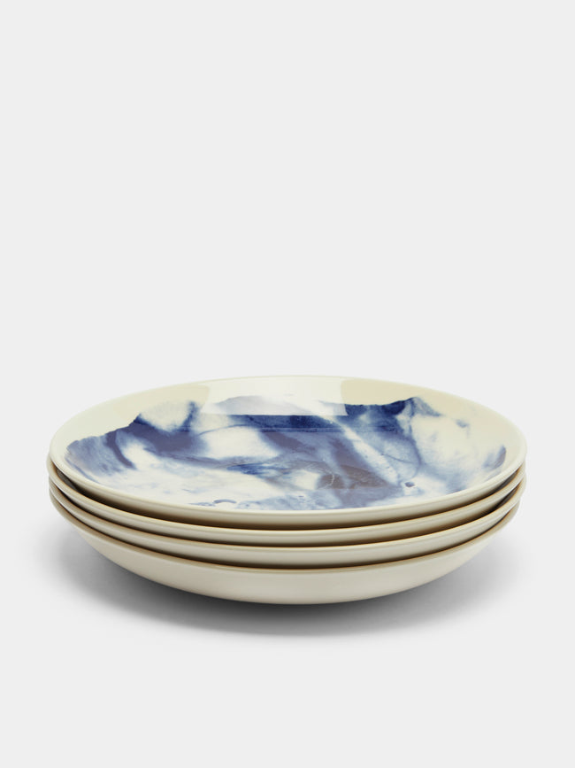 1882 Ltd. - Indigo Storm Pasta Bowl (Set of 4) - Blue - ABASK