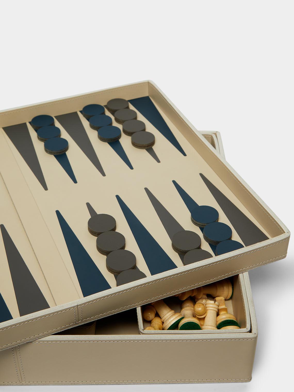 Rabitti 1969 - Chess & Backgammon Games Compendium - Cream - ABASK