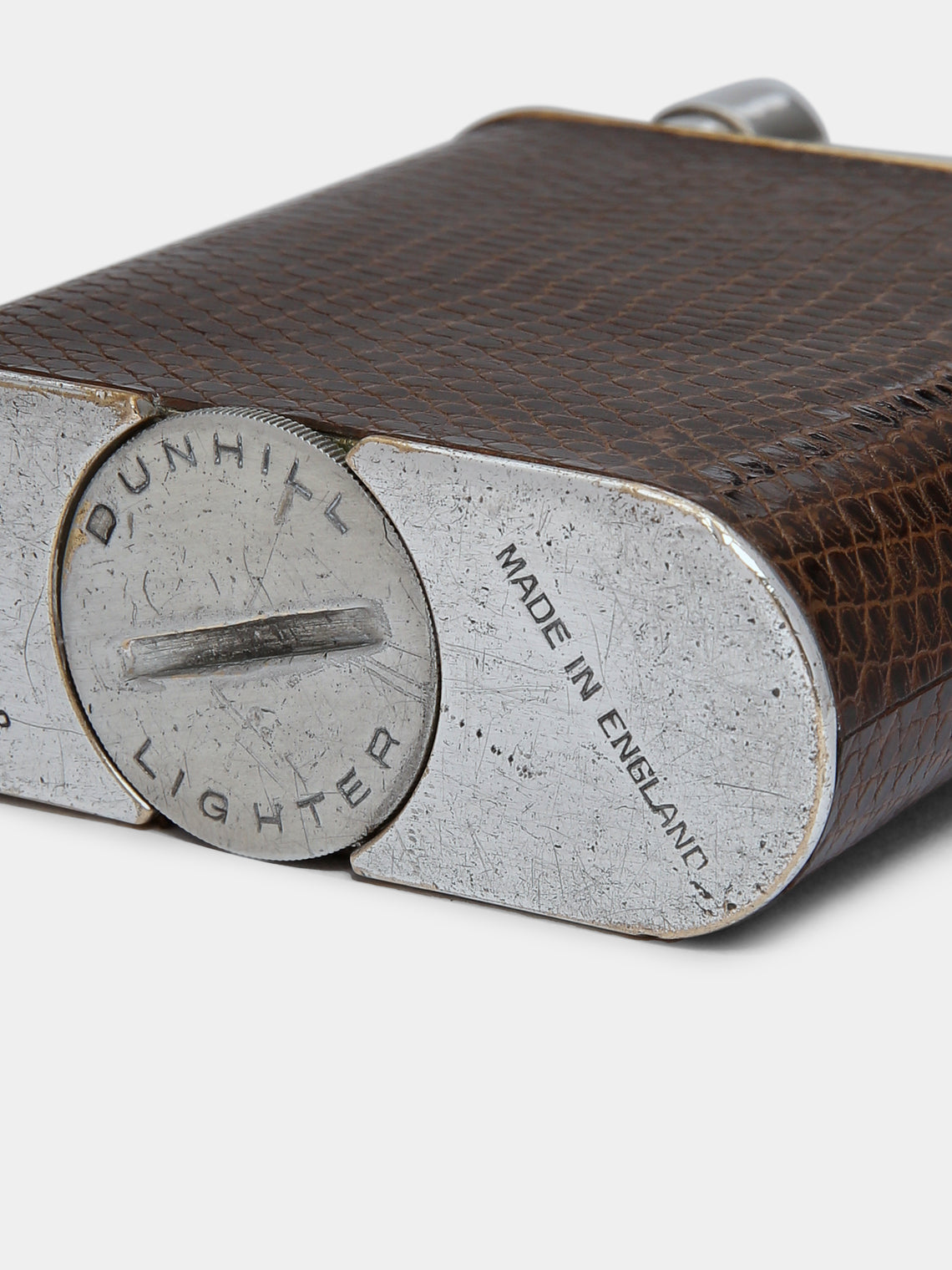 Antique and Vintage - 1960s Dunhill Silver-Plated Jumbo Table Lighter -  - ABASK