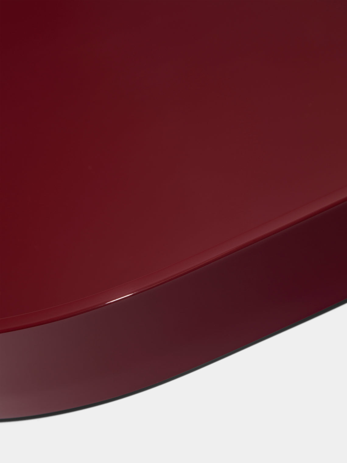 The Lacquer Company - Lacquered Large Stacking Tray - Burgundy - ABASK