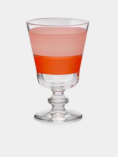 Los Vasos de Agua Clara - Portofino Hand-Painted Stemmed Glasses (Set of 6) -  - ABASK - 