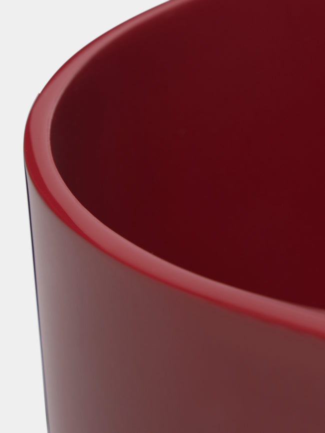 The Lacquer Company - Lacquered Round Bin - Red - ABASK