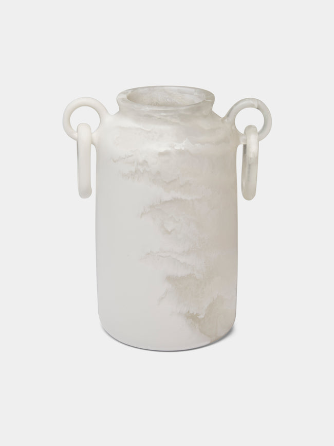 Revolution of Forms - Mitla High Resin Vase - White - ABASK - 