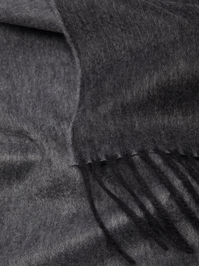 Begg x Co - Arran Reversible Cashmere Blanket - Grey - ABASK