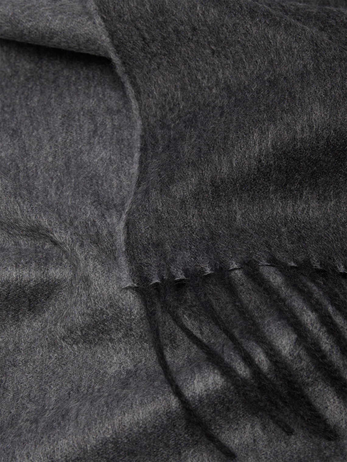 Begg x Co - Arran Cashmere Reversible Blanket - Grey - ABASK