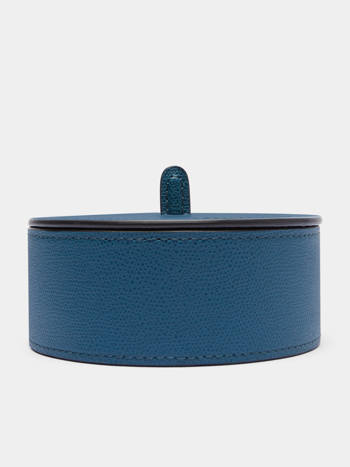 Giobagnara - Harris Leather Medium Trinket Box - Blue - ABASK