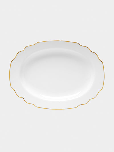 Augarten - Belvedere Hand-Painted Porcelain Serving Platter - White - ABASK - 