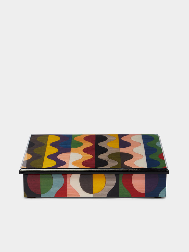 Multiple Geometric Wood Inlay Box by Biagio Barile | ABASK US