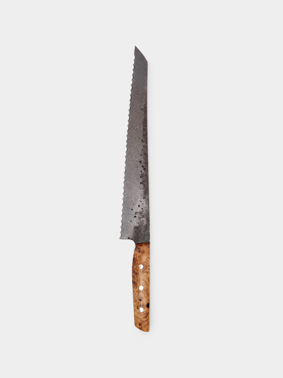Bodman Blades - Chestnut Burl Handle and Damascus Steel Bread Knife -  - ABASK - 