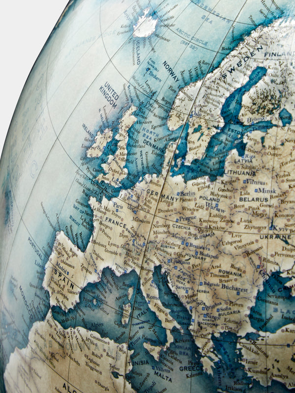 Bellerby & Co - Livingstone 36cm Globe - Blue - ABASK