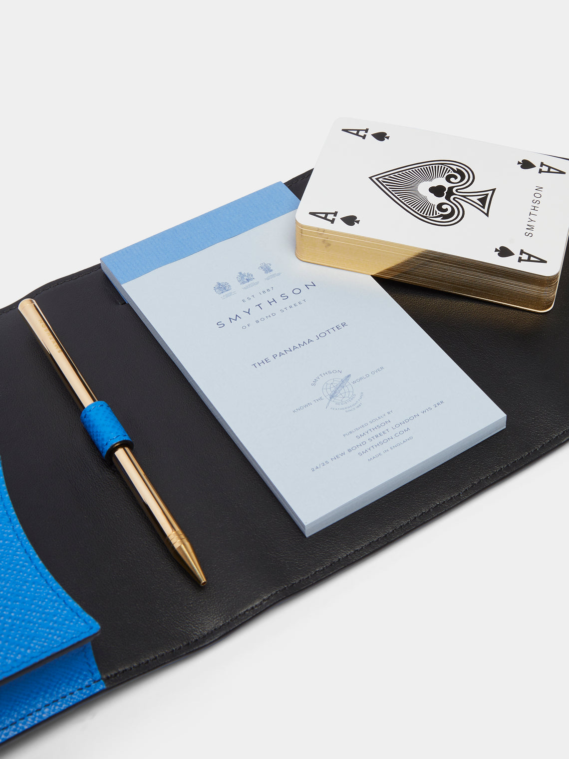 Smythson - Panama Leather Playing Cards Set -  - ABASK