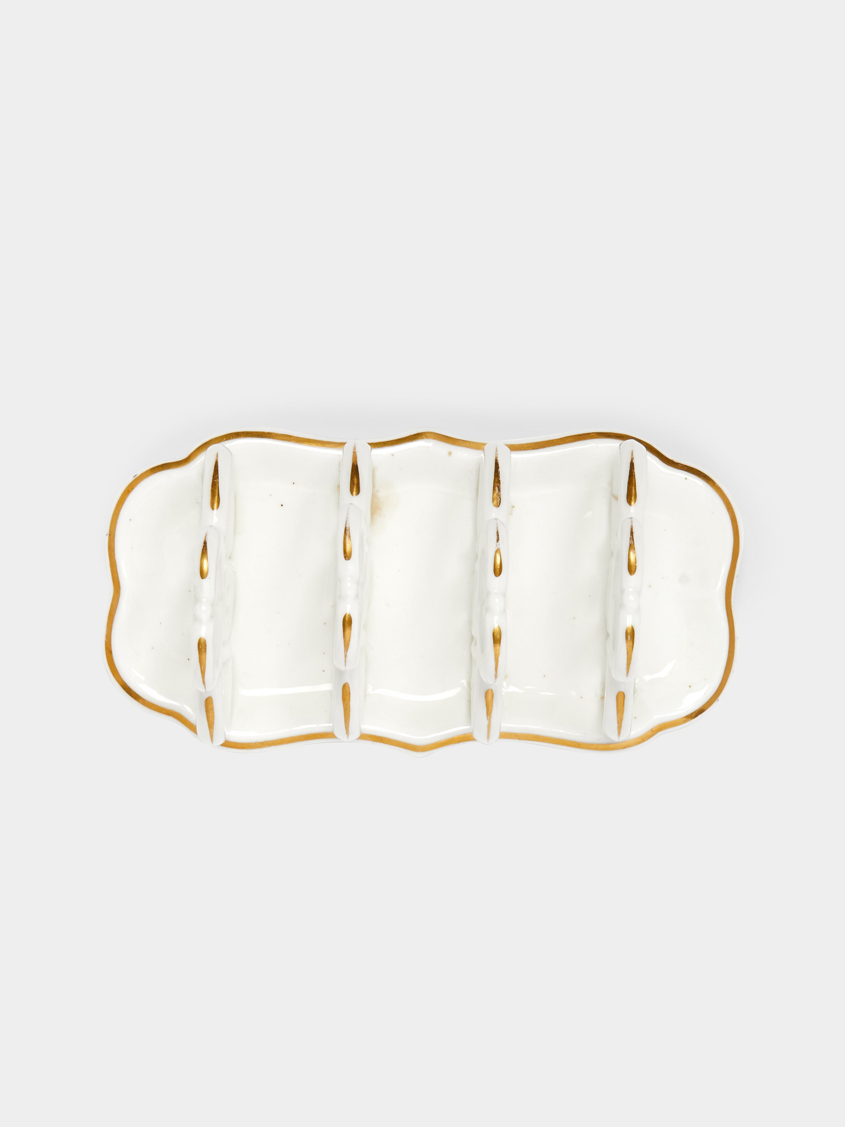 White 1930s Shelleyware Toast Rack by Antique and Vintage | ABASK