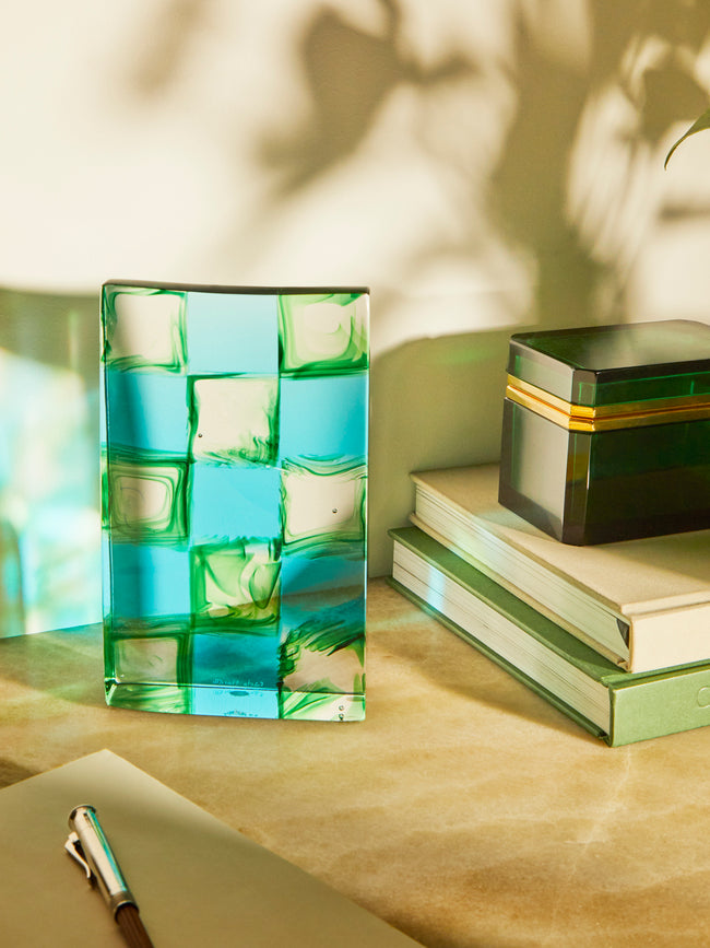 Carlo Moretti - Hand-Blown Murano Glass Monolith - Green - ABASK