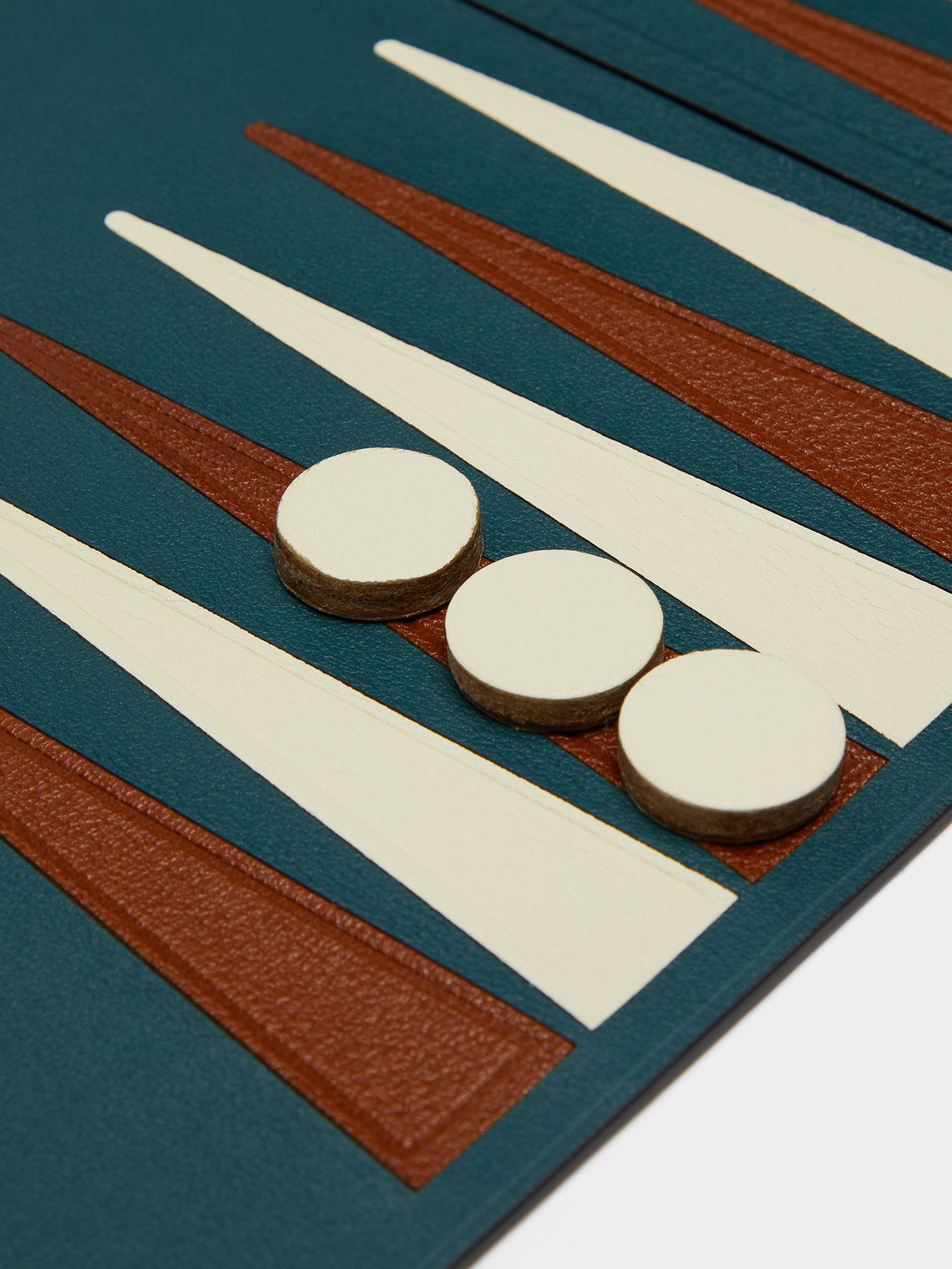 Métier - Leather Travel Backgammon Set - Blue - ABASK