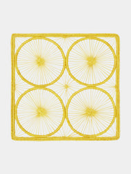 Artesanías del Atlántico - Circles Placemat (Set of 4) - Yellow - ABASK - 
