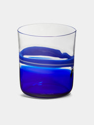 Carlo Moretti - Bora Hand-Blown Murano Glass Tumbler - Blue - ABASK - 