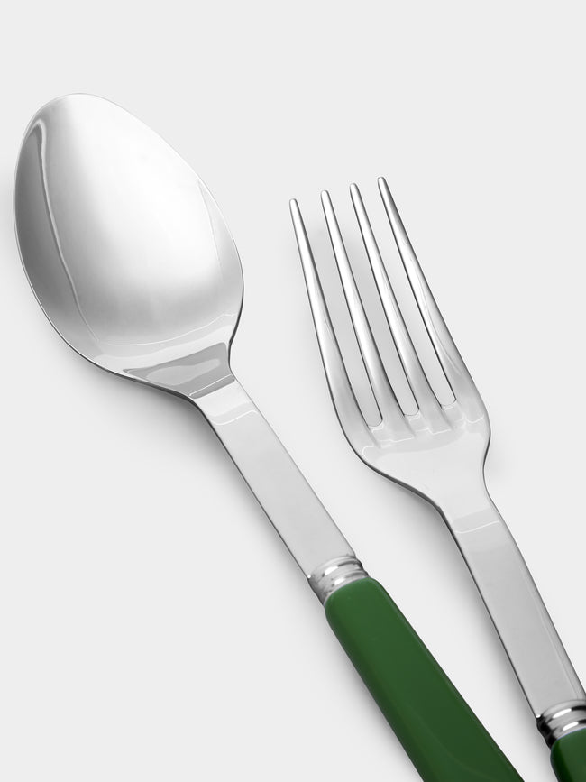 Sabre - Pop Serving Cutlery Set - Green - ABASK