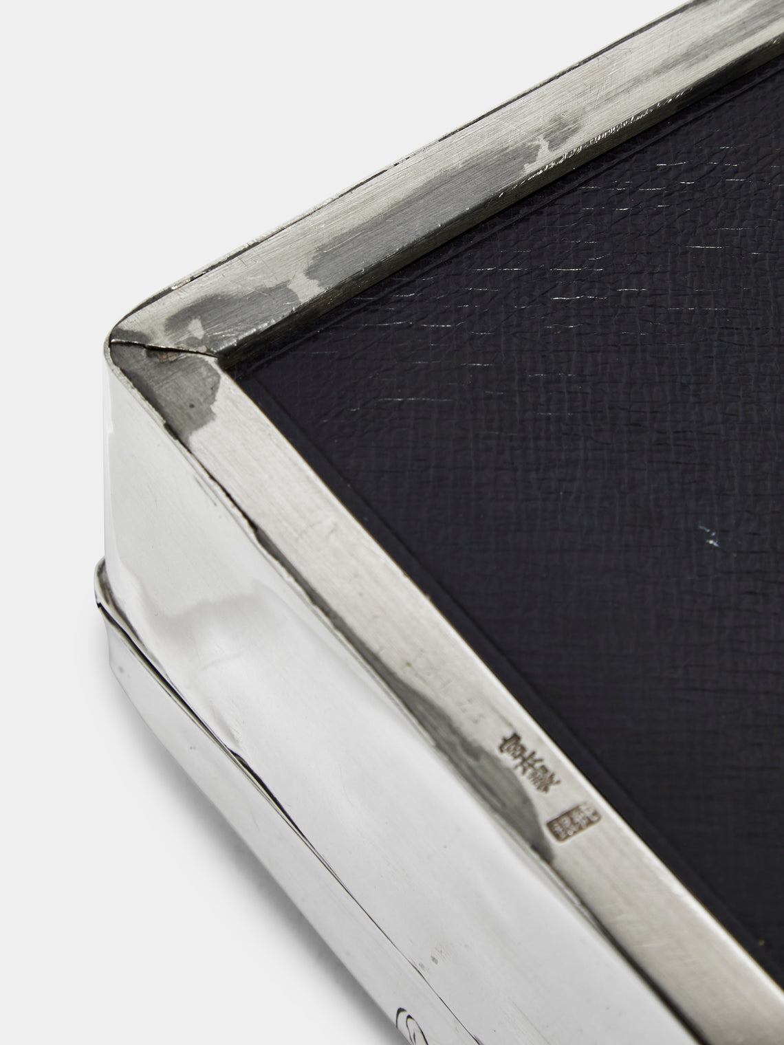 Antique and Vintage - Mid-Century Japanese Sterling Silver and Gold Embossed Cigar Box -  - ABASK