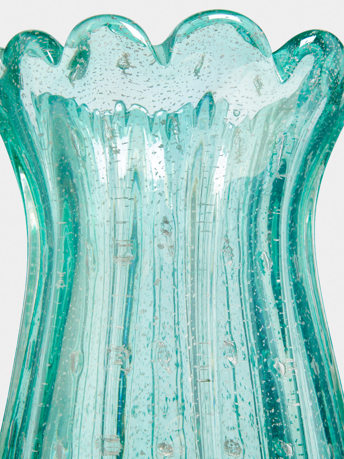 Antique and Vintage - 1950s Salviati & Co Murano Glass Vase - Blue - ABASK