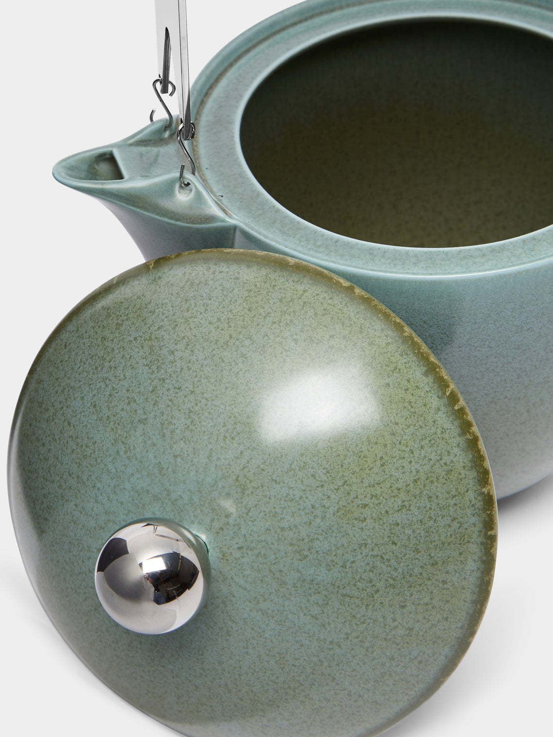 Jaune de Chrome - Todra Porcelain Coffee Pot - Green - ABASK