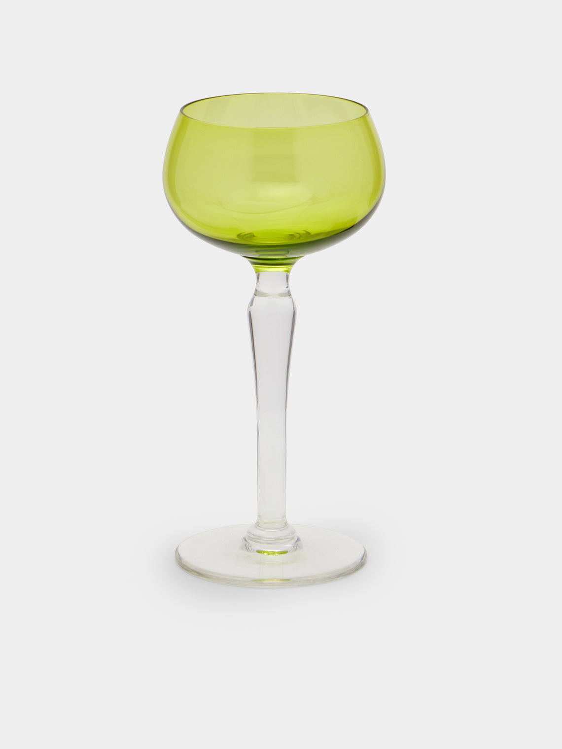 Antique and Vintage - 1940s Val Saint Lambert Crystal Hock Wine Glass (Set of 10) -  - ABASK - 