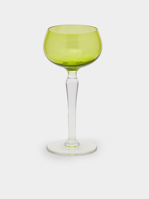 Antique and Vintage - 1940s Val Saint Lambert Crystal Hock Wine Glass (Set of 10) -  - ABASK - 