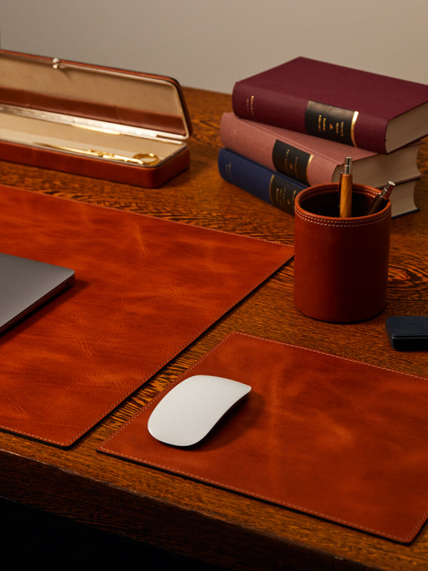 F. Hammann - Leather Desk Set -  - ABASK