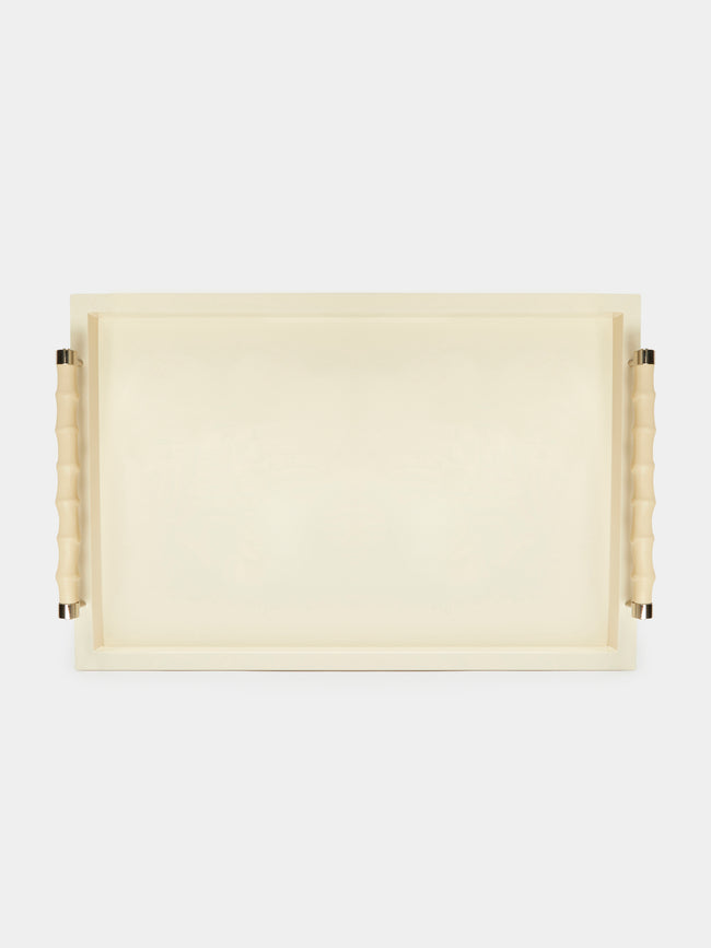 Riviere - Lacquered Tray - Cream - ABASK