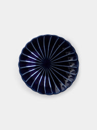 Kaneko Kohyo - Giyaman Urushi Ceramic Saucers (Set of 4) - Blue - ABASK - 