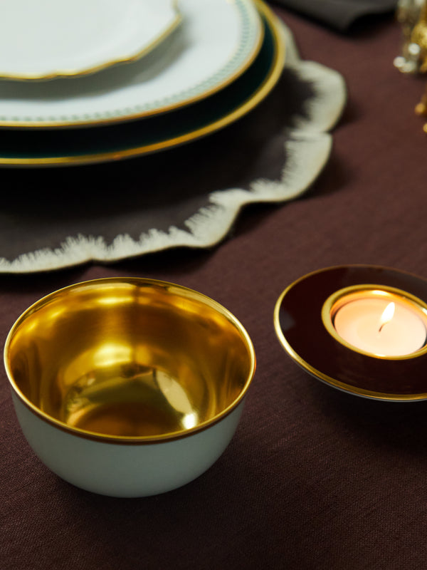 Augarten - Hand-Painted Porcelain Champagne Coupe -  - ABASK