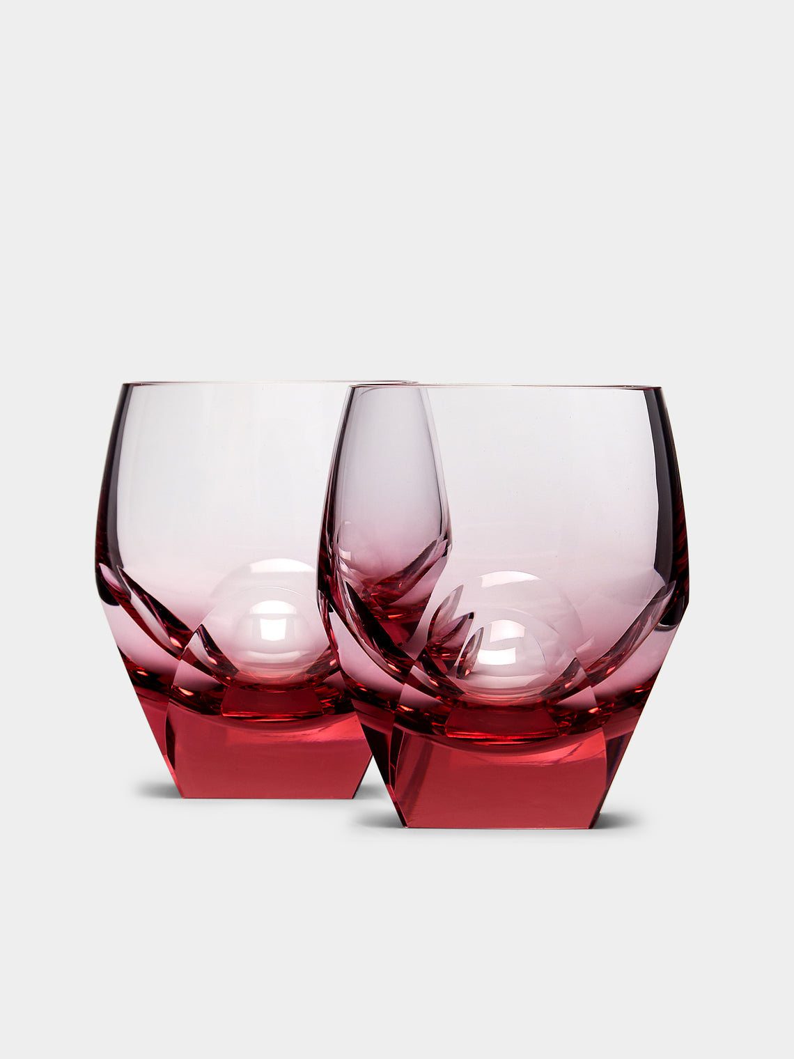 Bar Hand-Blown Crystal Whiskey Glasses (Set of 2)