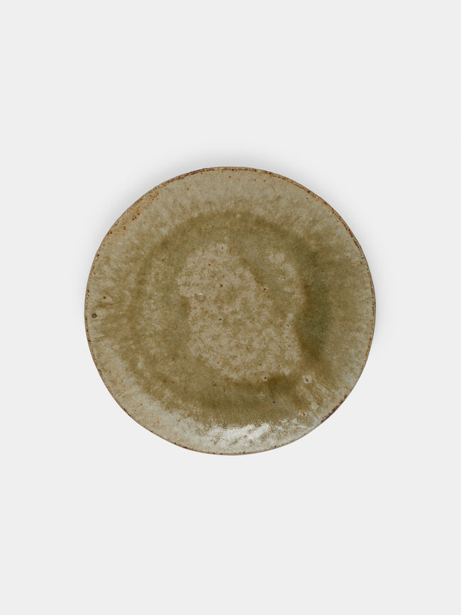 Ingot Objects - Ash-Glazed Ceramic Rimless Side Plate - Beige - ABASK - 