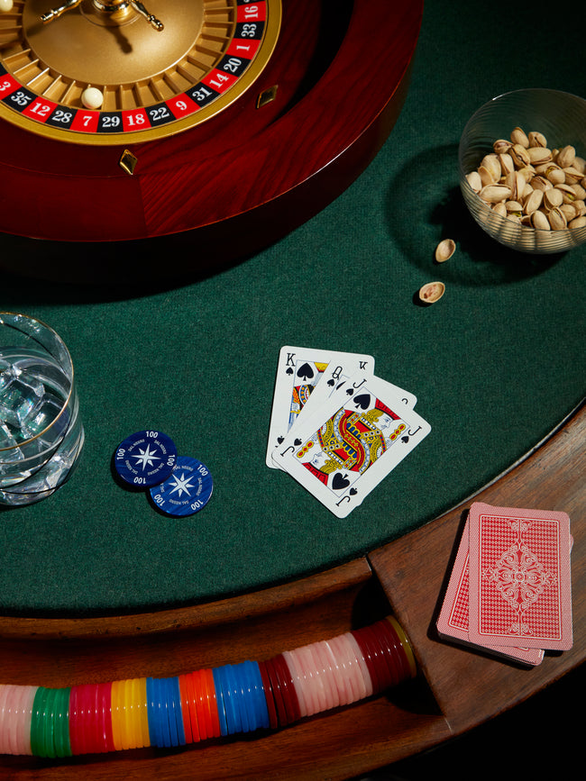 Dal Negro - Walnut Poker Set - Brown - ABASK