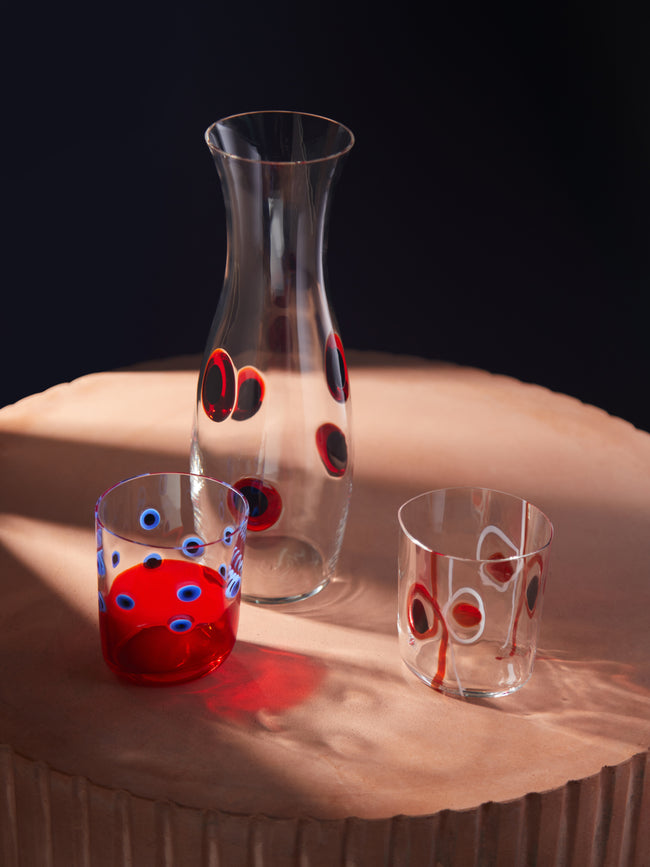 Carlo Moretti - Bora Hand-Blown Murano Glass Carafe - Red - ABASK