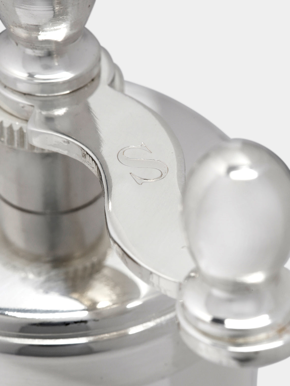 Silver-Plated Brass Salt and Pepper Mill (Set of 2)