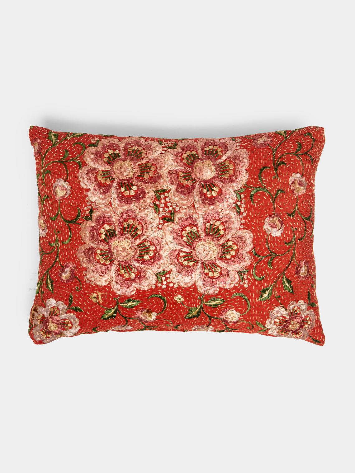 By Walid - 19th-Century Chinese Embroidery Silk Cushion -  - ABASK - 