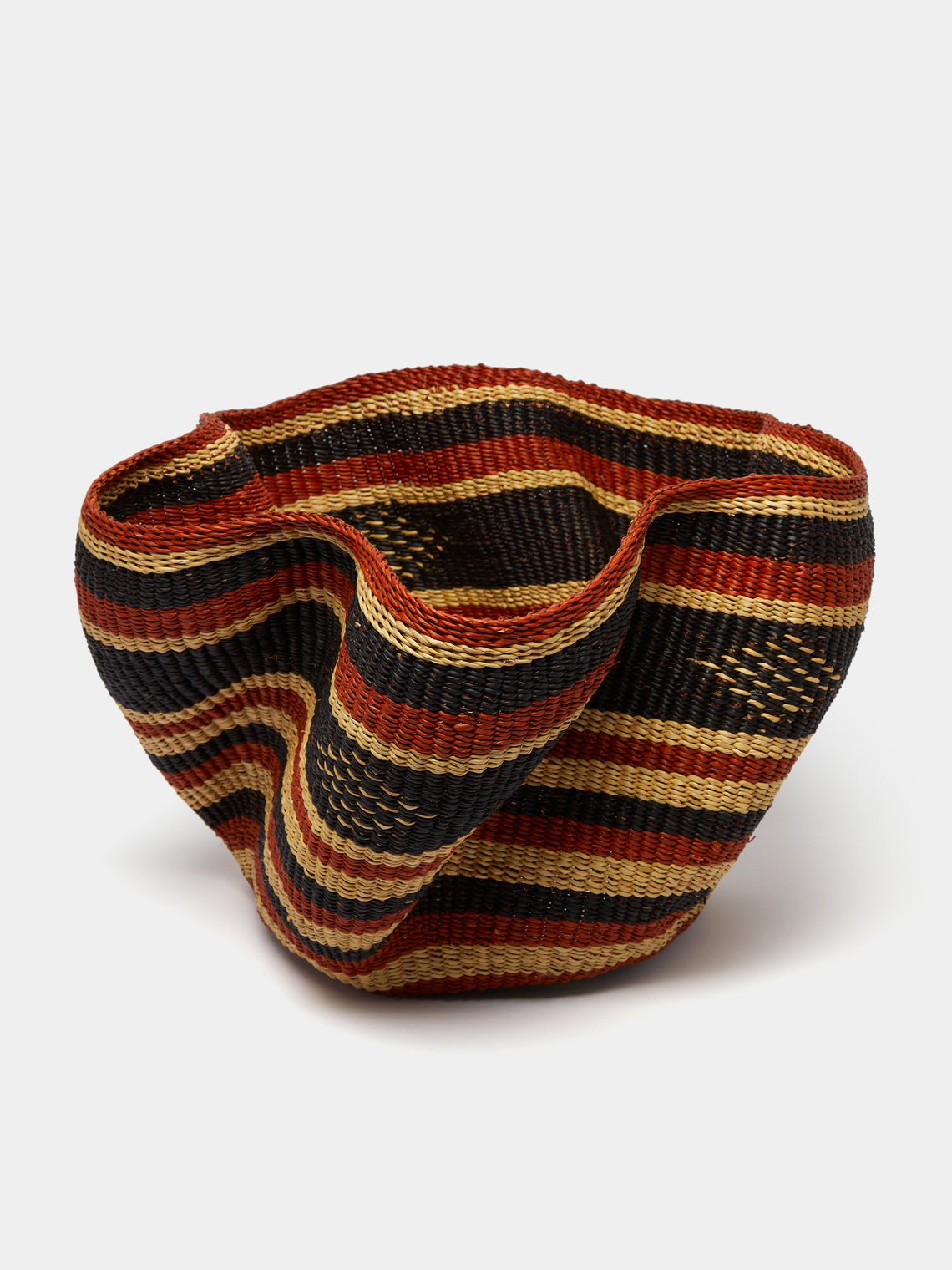 Baba Tree - Pakurigo Wave Handwoven Elephant Grass Basket - Multiple - ABASK