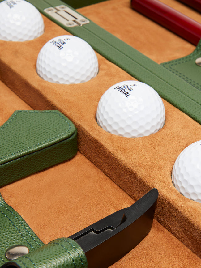 Renzo Romagnoli - Travel Leather Golf Set - Green - ABASK