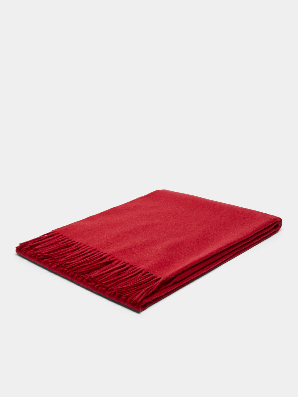 Begg x Co - Arran Cashmere Blanket - Red - ABASK