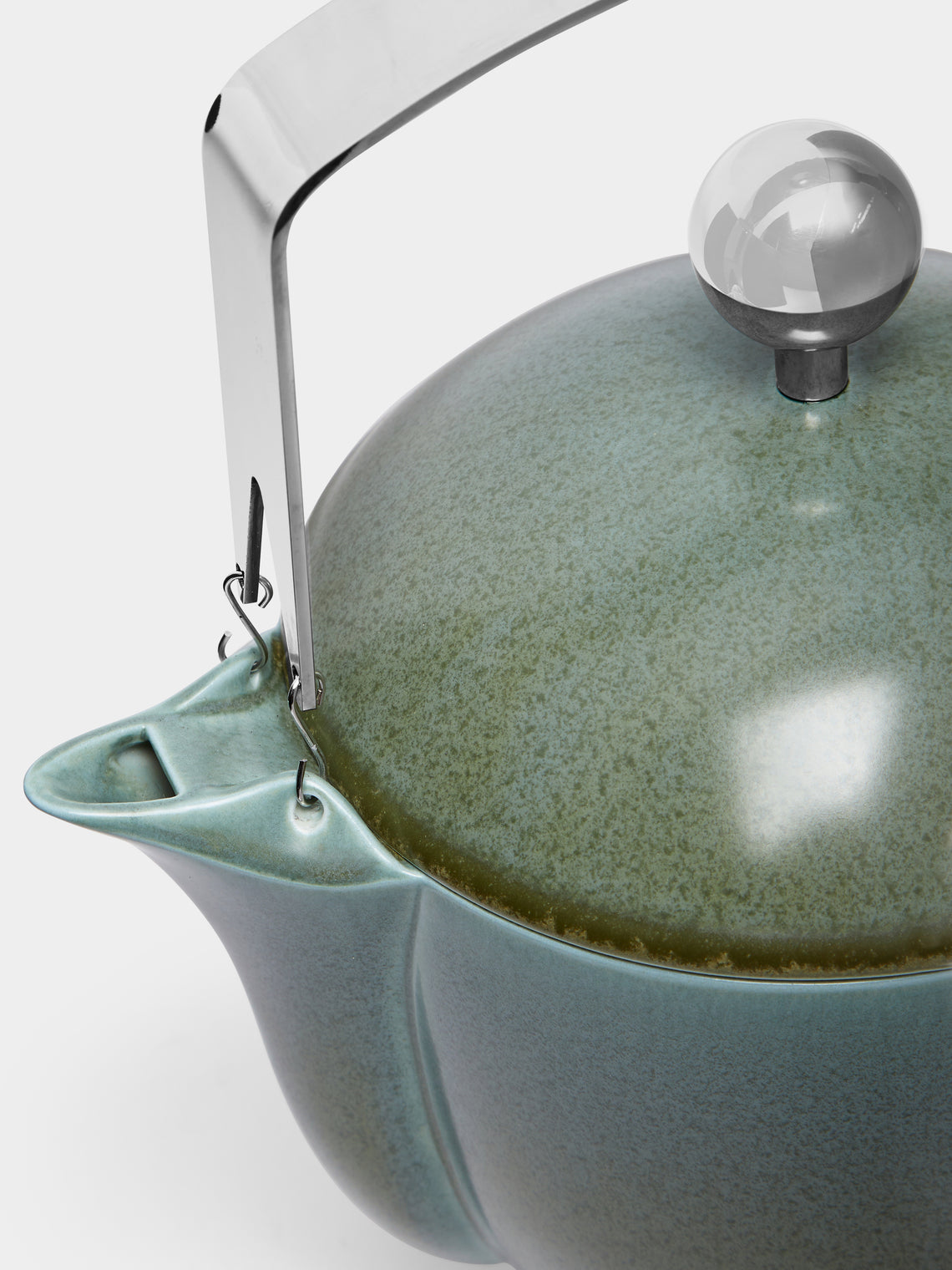Jaune de Chrome - Todra Porcelain Coffee Pot - Green - ABASK