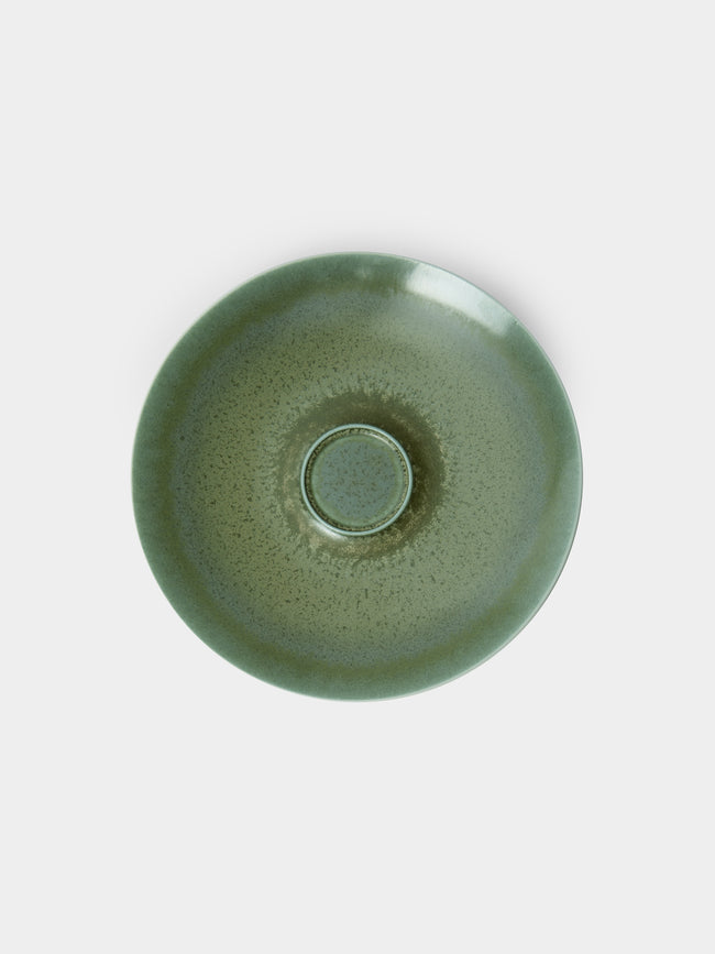 Jaune de Chrome - Todra Porcelain Saucer - Green - ABASK
