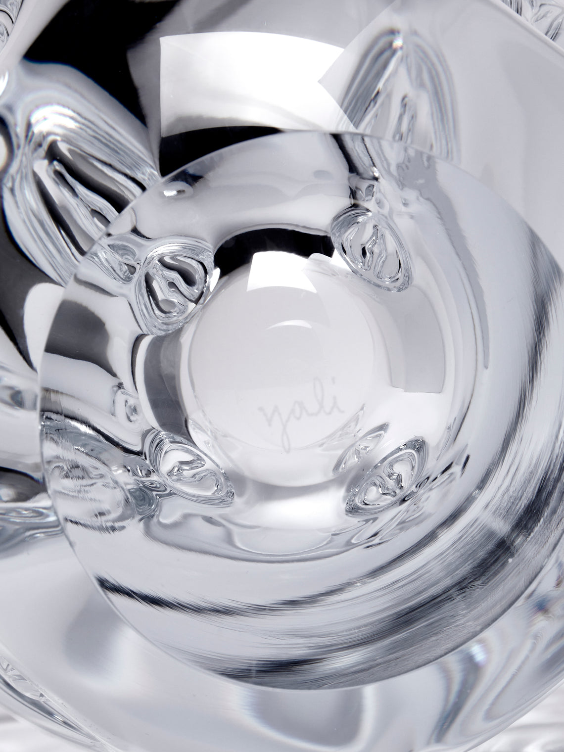Yali Glass - Mirage Hand-Blown Murano Glass Vase - Clear - ABASK
