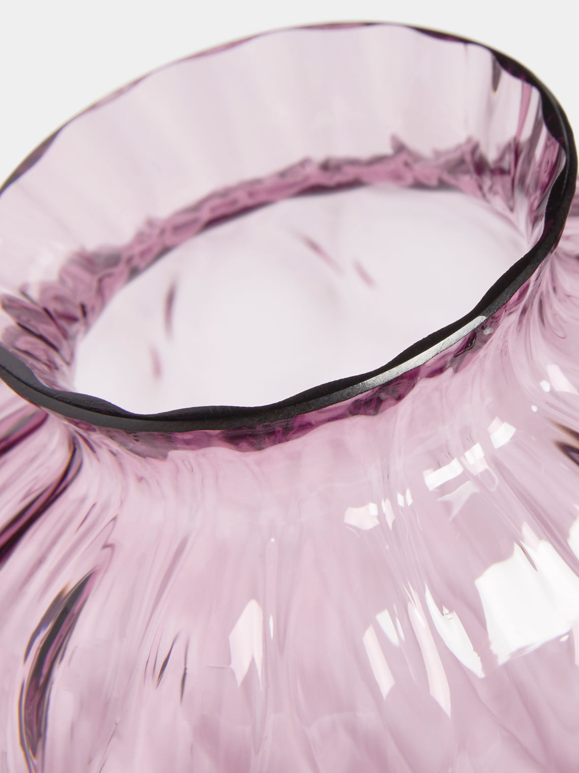Carlo Moretti - Polaris Hand-Blown Murano Glass Small Vase - Purple - ABASK